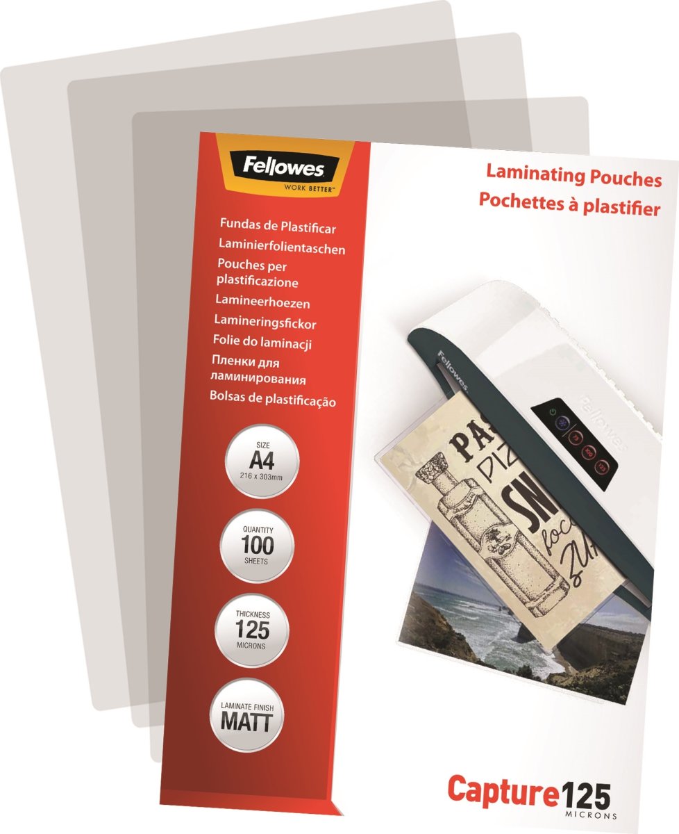Fellowes Capture 125 mic A4 Lamineringslomme, mat