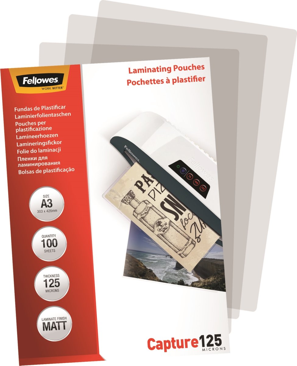 Fellowes Capture 125 mic A3 Lamineringslomme, mat