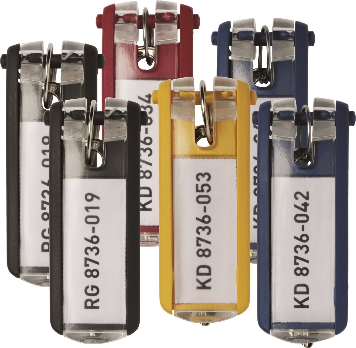 Durable Key Clip Nøglering/brik | Ass. | 6 stk.