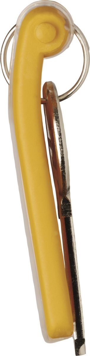 Durable Key Clip Nøglering/brik | Gul | 6 stk.