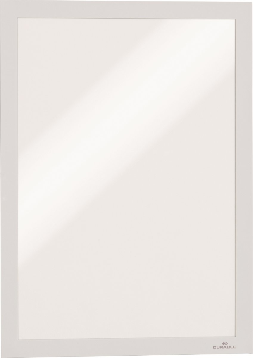 Durable Selvklæbende Inforamme A4, hvid, 2 stk.