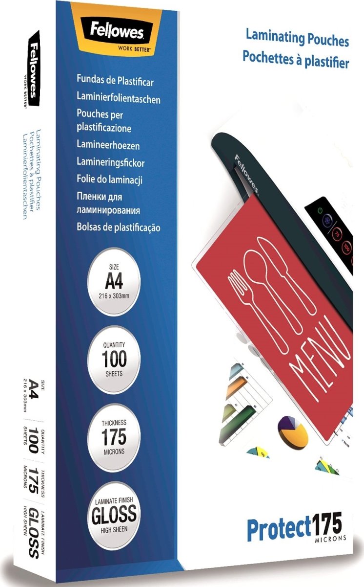 Fellowes Protect 175 mic A4 lamineringslomme gloss