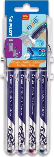 Pilot FriXion Fineliner | F | 4 farver