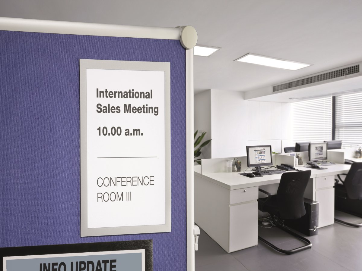 Durable Duraframe Grip | A4 | Sølv