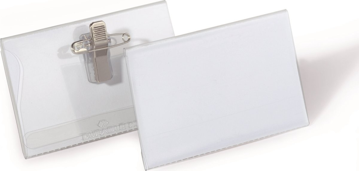 Durable Navneskilt m. n+k. | 54x90 mm | 50 stk.