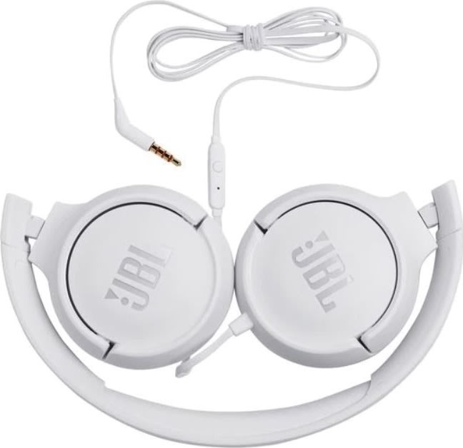 JBL Tune 500 on-ear hovedtelefoner i hvid
