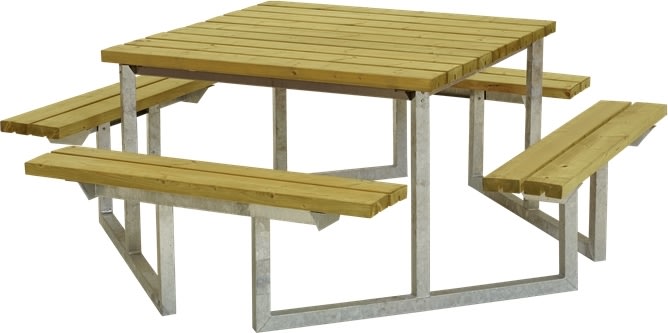 Plus Twist bord/bænkesæt, Natur, 204 cm
