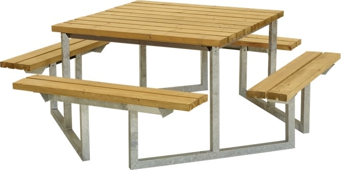 Plus Twist bord/bænkesæt, Lærk, 204 cm
