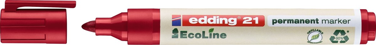 Edding 21 Ecoline Permanent Marker | Rød