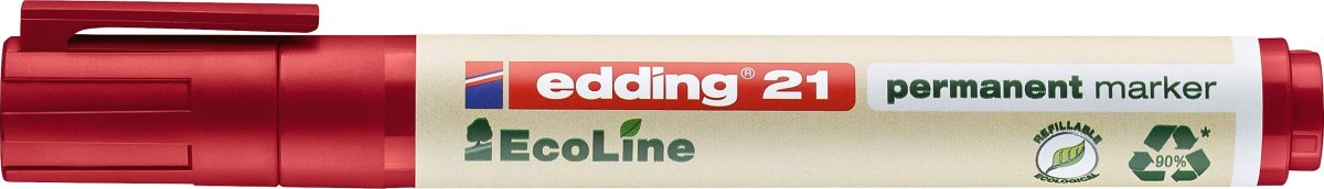 Edding 21 Ecoline Permanent Marker | Rød