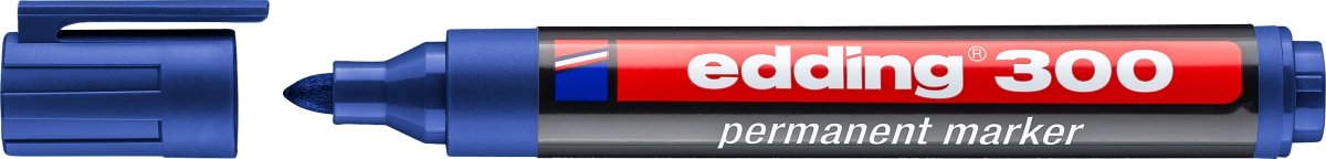 Edding 300 Permanent Marker | Blå