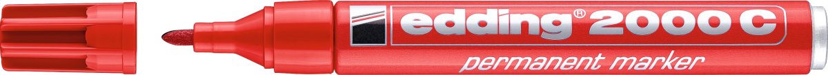 Edding 2000C Permanent Marker | Rød