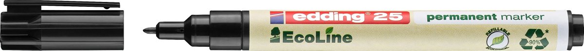 Edding 25 Ecoline Permanent Marker, sort