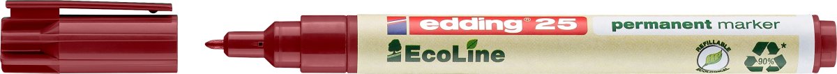 Edding 25 Ecoline Permanent Marker | Rød