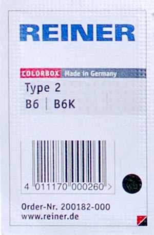 Stempelpude til nummeratør B6K, sort