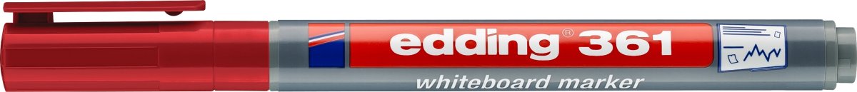 Edding 361 Whiteboard Marker | Rød