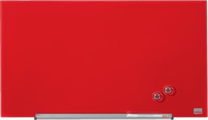 Nobo Glastavle Impression Pro 31" rød