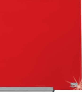 Nobo Diamond glastavle i rød, 31" - 38,1 x 67,7 cm