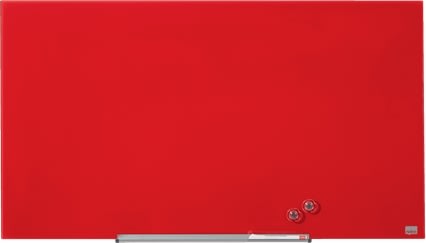Nobo Glastavle Impression Pro 45" rød