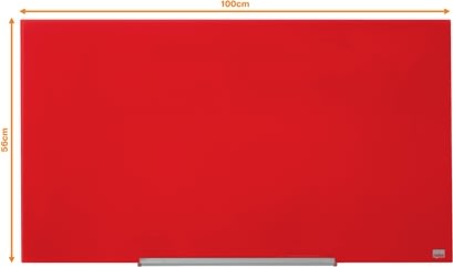 Nobo Glastavle Impression Pro 45" rød