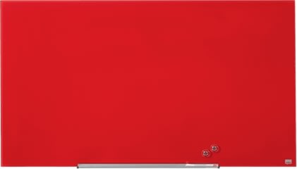 Nobo Glastavle Impression Pro 57" rød
