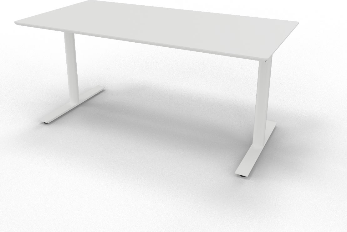 InLine hæve/sænkebord 160x80 hvid/hvid