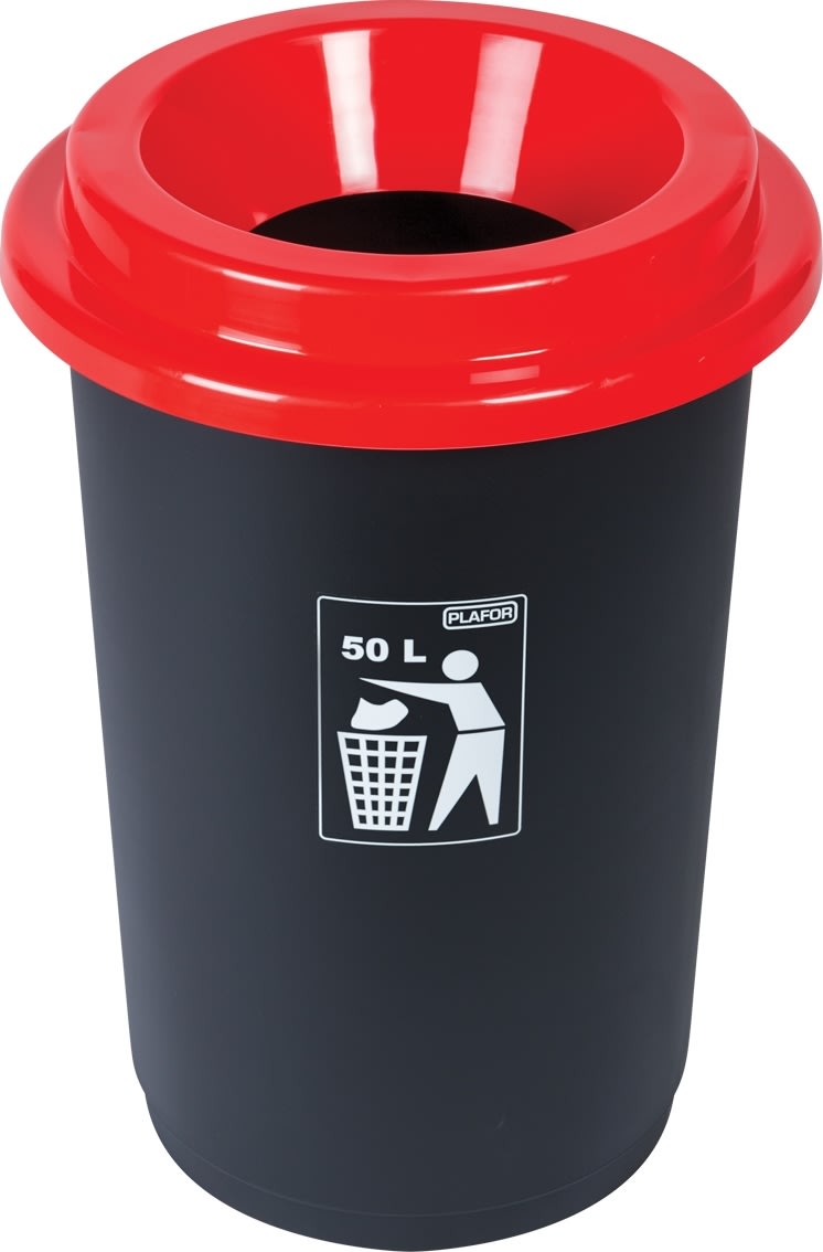 ECO Affaldsspand til sortering | Rød | 50 L