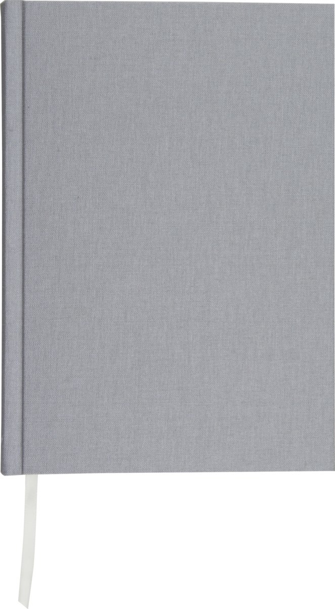 Mayland DotNotes Notesbog A5, tekstilpræg, grå