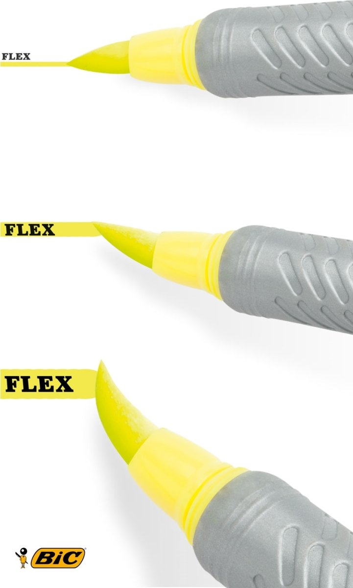 BiC Flex Highlighter | Gul