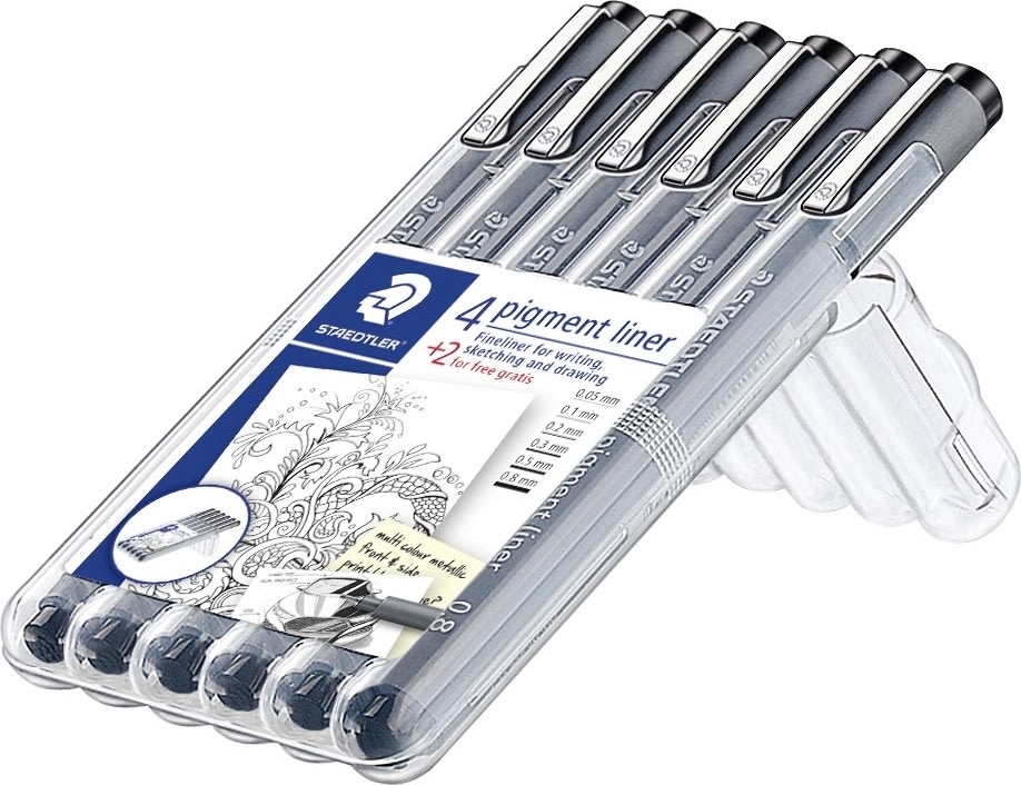Staedtler Pigment 308 Fineliner | 6 stk.