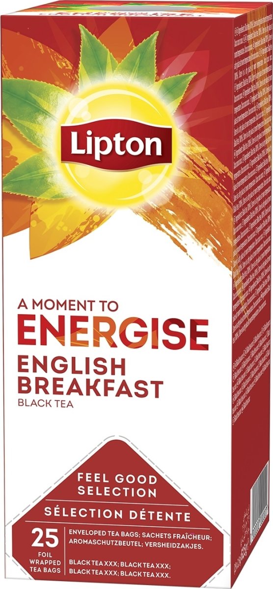 Lipton English Breakfast te, 25 breve