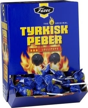 Fazer Tyrkisk Peber Slikkepind, 150 stk.