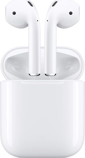 Apple AirPods med opladningsetui, hvid