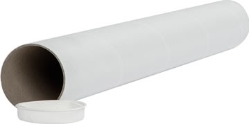 Paprør m. låg | Ø50x1,5x550 mm
