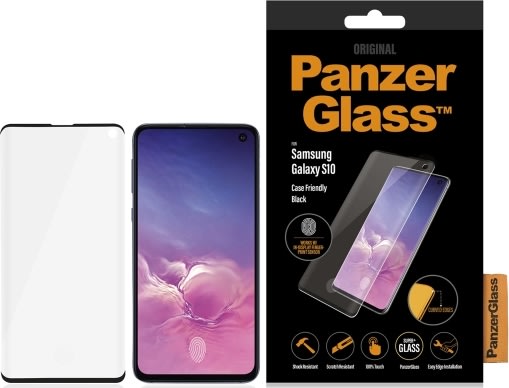 PanzerGlass® Samsung Galaxy S10 sort, CaseFriendly