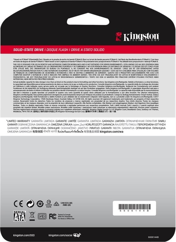 Kingston A400 intern SSD, 960GB