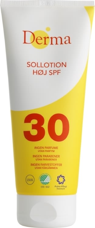 Derma Sun sollotion, SPF 30, u/parfume
