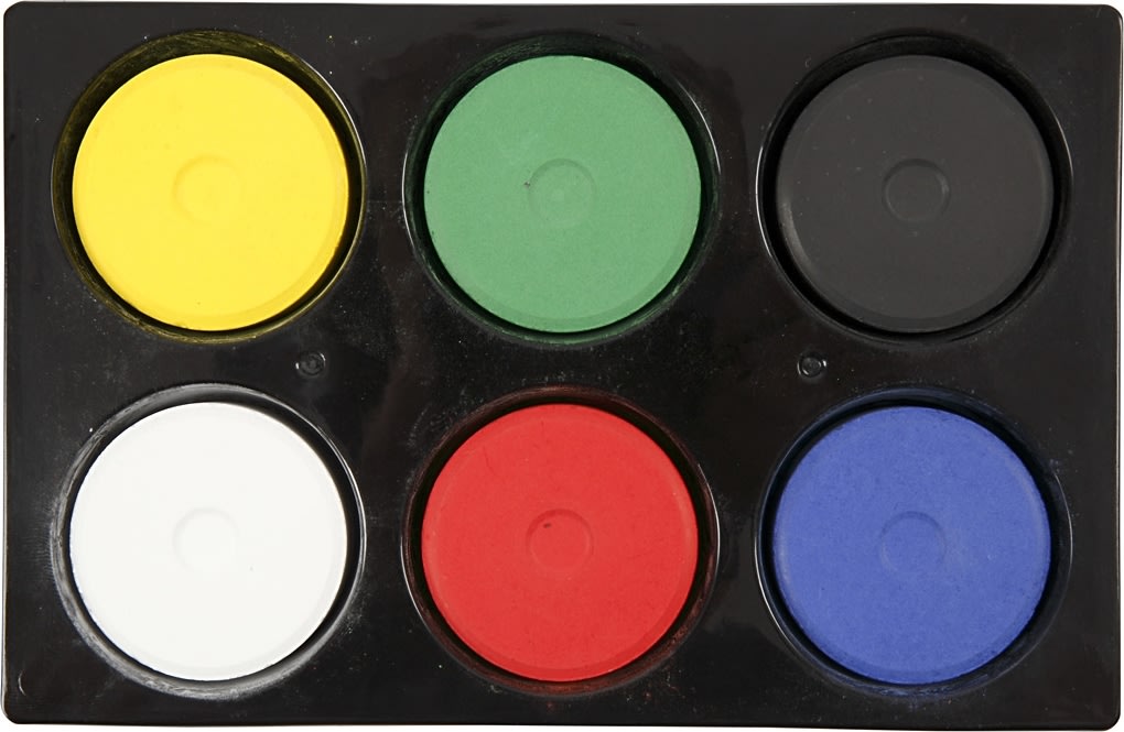Colortime Vandfarve Sæt, 6 farver