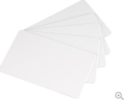 Evolis Badgy blanke hvide plastkort, 100 stk.