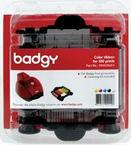 Evolis Badgy YMCKO farvebånd, 100 print