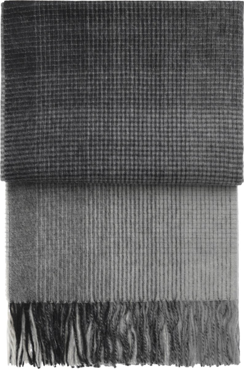 Elvang Horizon Plaid, 130 x 200 cm, grå/hvid