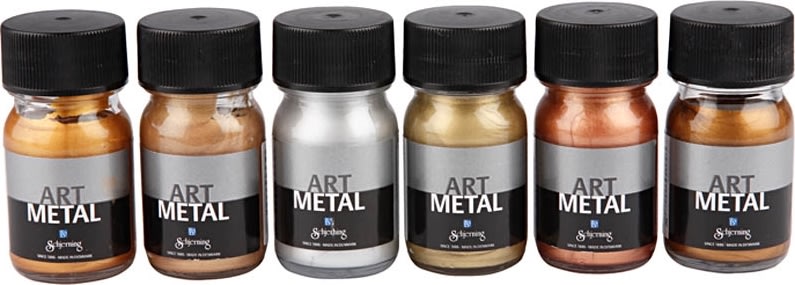 Art Metal Specialmaling, 6x30 ml, ass. farver