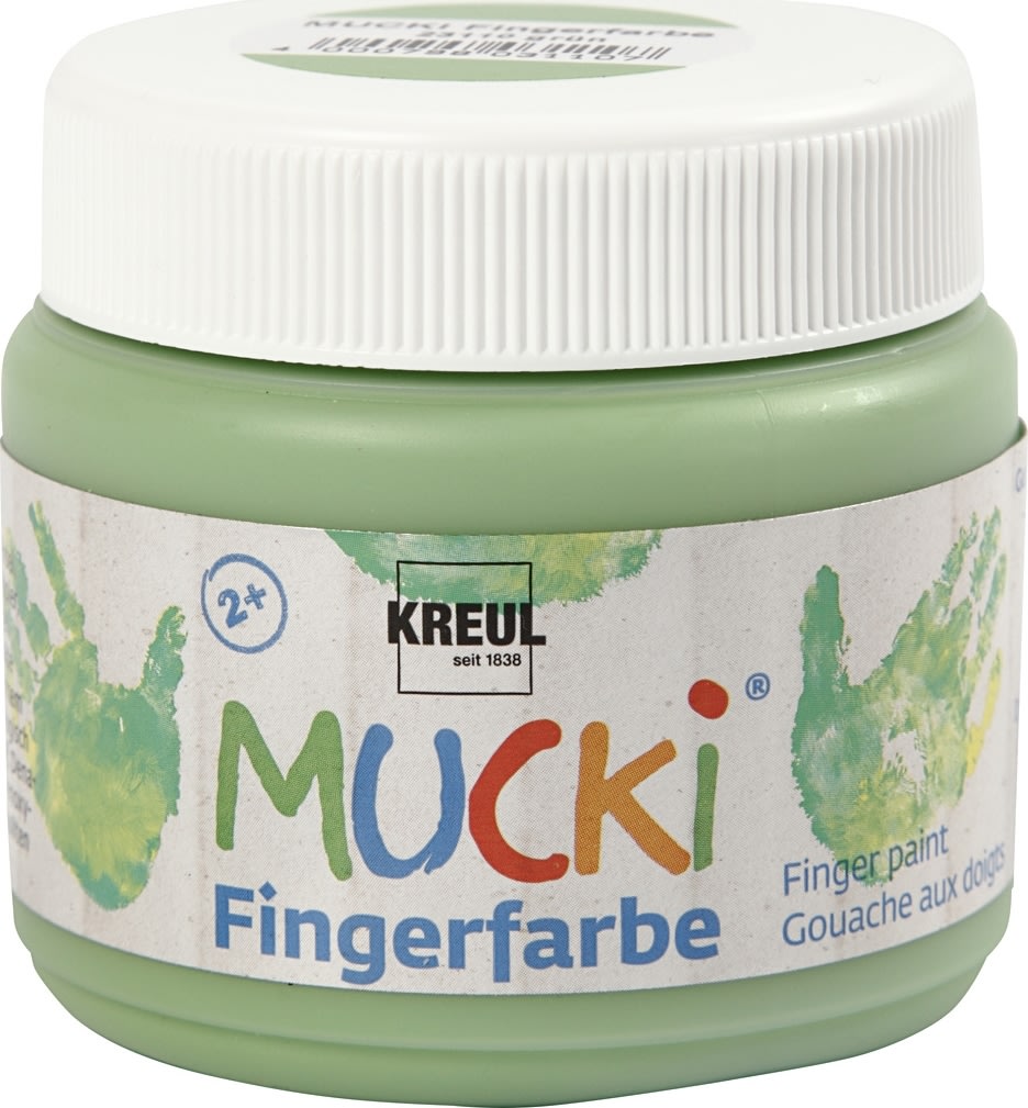 Mucki Fingermaling, 150 ml, grøn