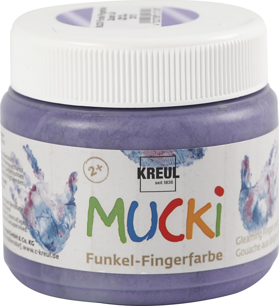Mucki Fingermaling, 150 ml, metallic, lilla