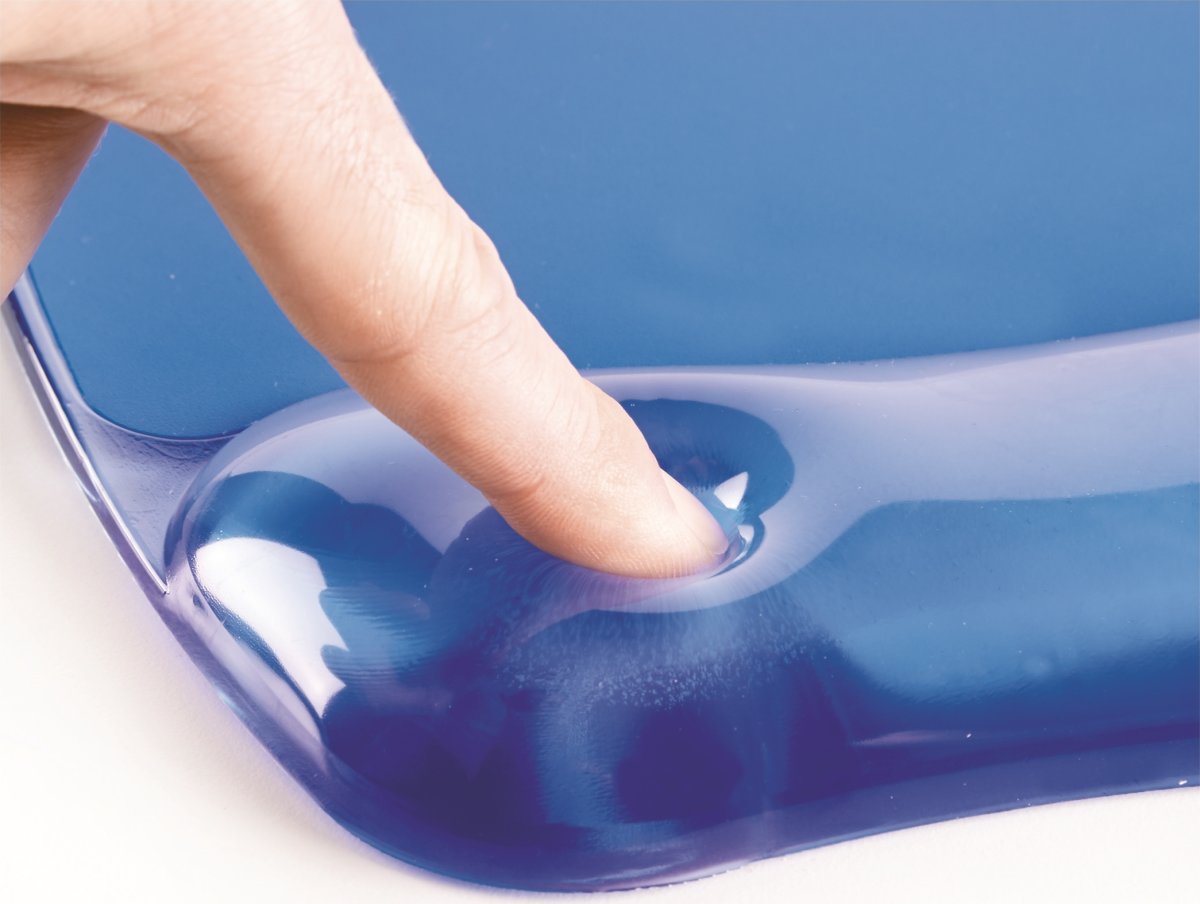Fellowes gel håndledsstøtte til tastaturet, blå