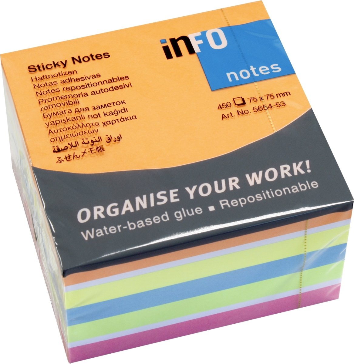 iNFO Notes Cube | 75x75 mm | Mix 3