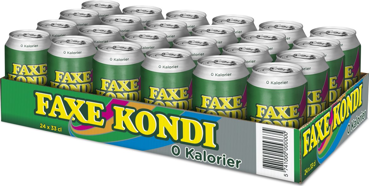 Faxe Kondi 0 kalorier, 33 cl