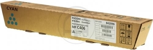Ricoh lasertoner til MP C307, cyan, 6.000 sider