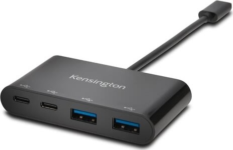 Kensington CH1000 4-port USB-C Hub, sort