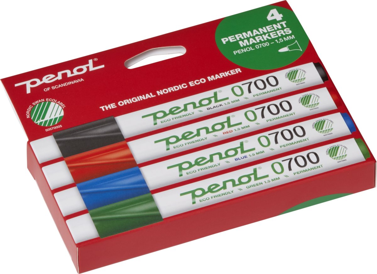 Penol 0700 Permanent Marker | 4 farver